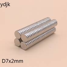 100PCS/LOT Neodymium magnet 7*2  disc rare earth magnet 7x2 N35 strong mm NdFeB magnet 7 x 2 magnetic material 7x2 2024 - buy cheap