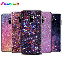 Gold Pink Glitter Print For Samsung Galaxy A9 A9S A8 A8S A7 A750 A6 A6S A5 A3 Plus Star 2016 2017 2018 Black Phone Case 2024 - buy cheap