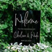 Acrylic Wedding Welcome Sign,Personalized Modern Wedding Welcome Sign.Decoration for Display Custom Acrylic Wedding party sign 2024 - buy cheap