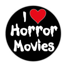 Я люблю фильмы ужасов Кнопка значок отличный подарок для готического или страшного фаната эмо 2024 - купить недорого