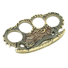 1 шт., готическое кольцо в стиле стимпанк с драконом для мужчин и женщин, Винтажное кольцо в стиле рок, бронзовое, с резным тотемом, с четырьмя пальцами, мужское кольцо в стиле хип-хоп, ювелирное изделие 2024 - купить недорого