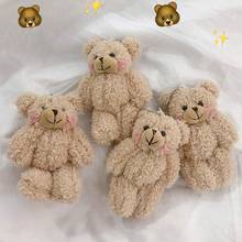 Joint Mini Teddy Bear Plush Stuffed Wedding BOX toy doll Garment Hair Accessories decor doll rubbit Key Chain Design Pendant 2024 - buy cheap