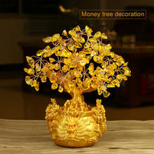 Bolso árbol adorno fortuna árbol adorno delicado hermoso dragón diseño dorado celebración Hotel sala de estar 2024 - compra barato
