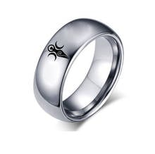 Black  Mens ring Stainless Steel Wicca Triple Moon Goddess Crescent Moon Titanium Ring Wiccan Women Rings Couple Gifts 2024 - buy cheap