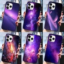 Interstellar Purple Space Star Phone Case for iPhone 11 12 pro XS MAX 8 7 6 6S Plus X 2020 XR Mini 2024 - buy cheap