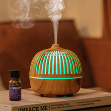 180ml Wood Grain Essential Oil Diffuser Aromatherapy Sprayer Mute Air Humidifier Cool Mist Maker with 7 LED Lamp for Home Office 2024 - buy cheap