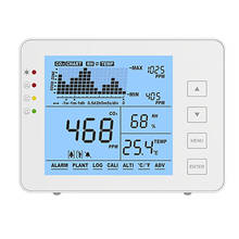 Detector de dióxido de carbono, medidor de co2, gás, temperatura e umidade relativa, montagem na parede, monitor de qualidade do ar, sensor nspray 2024 - compre barato