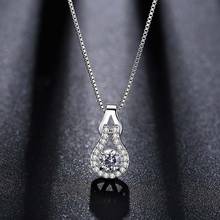 Ladies Pendant Necklace Round AAA Zircon Collar Necklace Engagement Jewelry Jewelry Fashion Princess Collar For Girlfriend 2024 - buy cheap