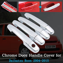 Chrome Car Door Handle Cover for Daihatsu Boon Toyota Passo Sirion Perodua MyVi 2004~2015 Exterior Covering Trim Set Accessories 2024 - buy cheap