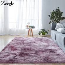 Zeegle tapete de poliéster macio para sofá, caminha, tamanho grande, decoração para sala de estar, cabeceira, tapete para chão 2024 - compre barato