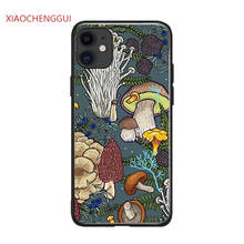 Mushroom forest TPU Silicone Rubber phone case cover for iPhone 6 6S 7 8 plus X Xs 11 12 Mini Pro Max XR SE2020 Coque 2024 - buy cheap