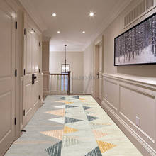 Nordic Corridor Carpet Long Hallway Area Rug Geometric Living Room Carpet Soft Bedside Floor Bathroom Mat Kitchen Aisle Rugs 2024 - buy cheap