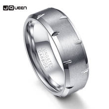 Scratch Scrub Exquisite 8mm Width Men Rings Tungsten Carbide Anillos Para Hombres Silver Color Fashion Jewelry 2024 - buy cheap