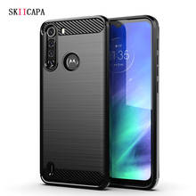 For Motorola Moto One fusion G9 Carbon Fiber Texture Brushed Case for Moto One fusion G 5G Plus Silicone Shockproof phone Case 2024 - buy cheap