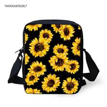 Twoheartsgirl Mini Sunflower Bags for Women Messenger Purse Casual Girls Crossbody Bag Student Shoulder Bag Black Storage Bag 2024 - buy cheap