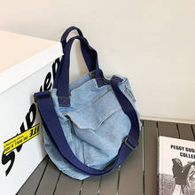 Crossbody Bags For Women 2020 New Denim Jeans Blue Shoulder Top-hand Tote Handbags Large Messenger Travel Bags Bolsas Mujer 2024 - buy cheap