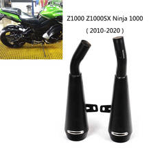 Tubo de escape para motocicleta kawasaki z1000, ninja1000, z1000sx 2014-2019, silenciador original sem db killer 2024 - compre barato