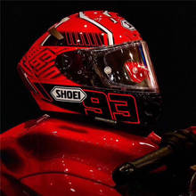 Полнолицевой мотоциклетный шлем X14 93 шлем marquez красный муравей противотуманный козырек для езды на мотокроссе гоночный мотоциклетный шлем 2024 - купить недорого