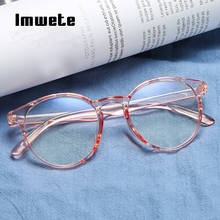 Imwete Classic Transparent Round Glasses Frame Women Clear Lens Myopia Glasses Men Vintage Eyeglasses Optical Spectacle Frames 2024 - buy cheap