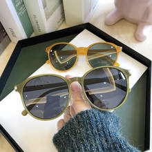 Очки солнцезащитные женские круглые поляризационные, роскошные брендовые солнечные очки для альпинизма, вождения, зеленые оранжевые, лето 2021 2024 - купить недорого