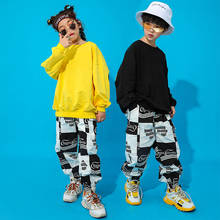Jazz Dance Costumes Kids Printing Hip Hop Rave Outfit Street Dance  Practice Performance Clothing Child Sport Clothes DC3222 2024 - buy cheap