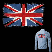 Camiseta con bandera del Reino Unido para mujer, parches Diy de pvc para motorista, ropa con impresión de transferencia de calor, pegatinas 2024 - compra barato
