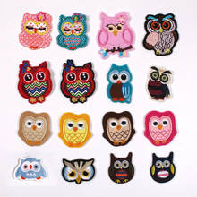 Embroidered Cloth Stickers Clothing Accessories Badge Patch Owl Cute Color Manufacturers Can Be Customized 2024 - buy cheap