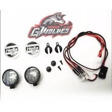 GWOLVES 2PC/4PCS high brightness LED Light Spotlight for 1/10 Tamiya cc01 HSP Axial SCX10 D90 trax rr10 YETI Crawler Rally RC 2024 - buy cheap