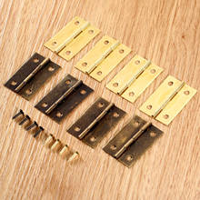 20Pcs 34x22mm Antique Bronze/Gold Cabinet Hinges Furniture Accessories Wood Boxes Decorative Hinge Furniture Fittings 2024 - buy cheap