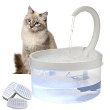 2L Pet Cat Water Fountain USB Automatic Circulating Water Dispenser Cat Dog Puppy Drinker Feeder with LED Light Filter Cotton 2024 - buy cheap