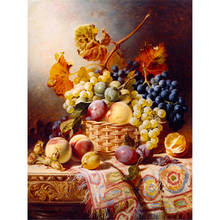 Fruit Landscape DIY Embroidery 11CT Cross Stitch Kits Craft Needlework Set Printed Canvas Cotton Thread Home      Sell 2024 - buy cheap