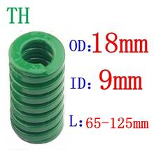 1Pcs  Green spring  heavy load Compression Spring Loading Die Mold Spring Outer Diameter 18mm Inner Diameter 9mm Length 65-125mm 2024 - buy cheap