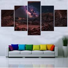 5 panels Milky Way Galaxy Stars universe Canvas Painting Wall Art Home Decor Modular Picture poster and Prints Living Room Decor 2024 - buy cheap