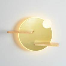 Креативный мобильный светодиодный настенный светильник, прикроватная лампа с зарядкой для телефона, лампа для гостиной, стильный современный роскошный комнатный светильник черного и золотого цвета 2024 - купить недорого