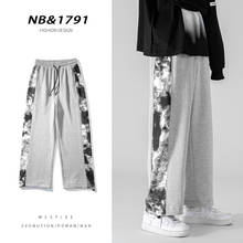 Summer Jogger Pants Men And Women Printed Elastic Waist Harem Trousers Fashion Street Drawstring Straight Sweatpants Male Female 2024 - buy cheap