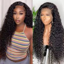 30 Inch Deep Wave Lace Frontal Wigs for Women Curly Human Hair Wigs Brazilian 13x4 Wet And Wavy Water Wave Curly Lace Front Wig 2024 - buy cheap