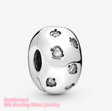 Autumn 100% 925 Sterling Silver Sparkling Leaves Clip Charm beads Fits Original Pandora bracelets Jewelry Making 2024 - buy cheap
