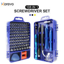 Conjunto de chave de fenda de precisão 108 em 1, conjunto de brocas torx magnéticas, ferramentas de reparo para laptops, celular, relógio, tablet, ferramenta manual 2024 - compre barato