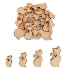 Cat Pet Animal MDF Craft Shapes Wooden Blank Gift Home Decoration Embellishments 2024 - buy cheap