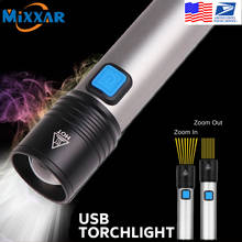 EZK20 дропшиппинг Перезаряжаемый USB T6 светодиодный светильник флэш-светильник мини-фонарь Масштабируемая лампа водонепроницаемый Встроенный аккумулятор масштабируемый 2024 - купить недорого