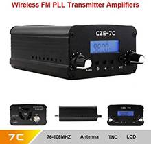 10pcs CZE-7C 7W  FM stereo PLL broadcast transmitter wholesale 76-108MHZ 2024 - buy cheap