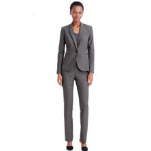 Jaqueta + calça feminina social ternos, uniforme de escritório, calças retas, blazer elegante com 2 peças 2024 - compre barato