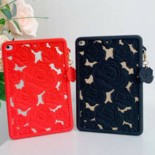 Fashion Hollow Out Rose Flower Heat Dissipation Tablet Case for iPad Pro 10.5 10.2 2019 2020 9.7 2018 Floral Pendant Soft Cover 2024 - buy cheap