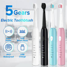 Powerful Ultrasonic Sonic Electric Toothbrush USB Rechargeable Tooth Brush Adult Electronic Washable Whitening Teeth Brush 2024 - buy cheap