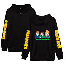 Eddsworld zíper hoodies mulheres estampas de moda masculina manga longa com capuz moletom venda quente casual streetwear roupas 2024 - compre barato