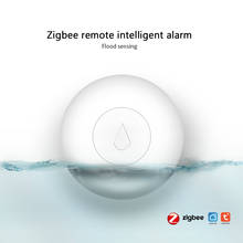 Tuya zigbee-sensor de água doméstico inteligente, detector de vazamento ou inundação de água, à prova d'água, controle remoto por aplicativo, segurança para casa inteligente 2024 - compre barato