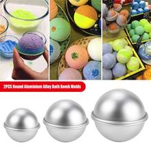 Molde de bomba de banho embutida, 6 forma de liga de alumínio, esfera, bomba de banho, bolo, confeitaria 2024 - compre barato