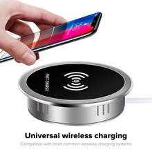 Universal Qi Wireless Charger Stand 15W 7.5W or 5W Dock Embedded Qi Wireless Induction Charging Transmitte for iPhone Samsung 2024 - buy cheap