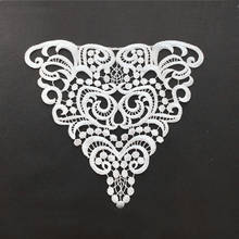 1PC 23X21cm Lace Collar Applique Neck Neckline Flower Lady Motif Venise Lace Trim Wedding Dress Garment Accessories 2024 - buy cheap