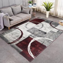 Modern Geometric Pattern Print Carpets for Living Room Bedroom Area Rugs Indoor Household Non-slip Floor Mat Flannel Home Carpet 2024 - buy cheap